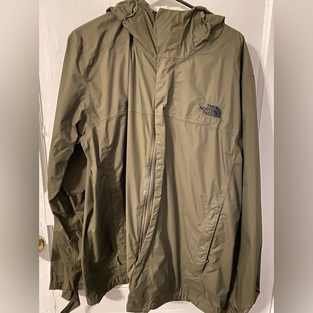 North Face Rain Jacket | XL | Dark Green